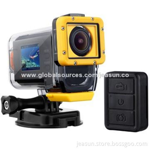 Full HD 1,080P Sports Underwater Camera with RF Bi-directional Remote Controller